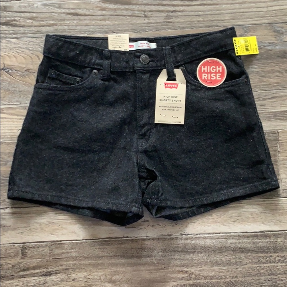 Levi’s Girls High Rose Shorty Short Denim Shorts